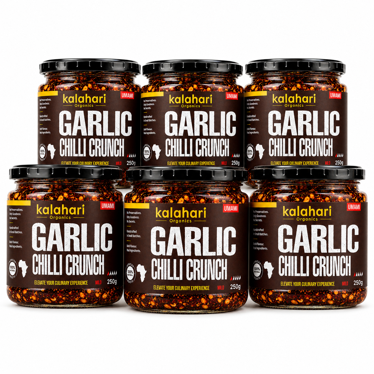 Kalahari Garlic Chilli Crunch Oil — 250g