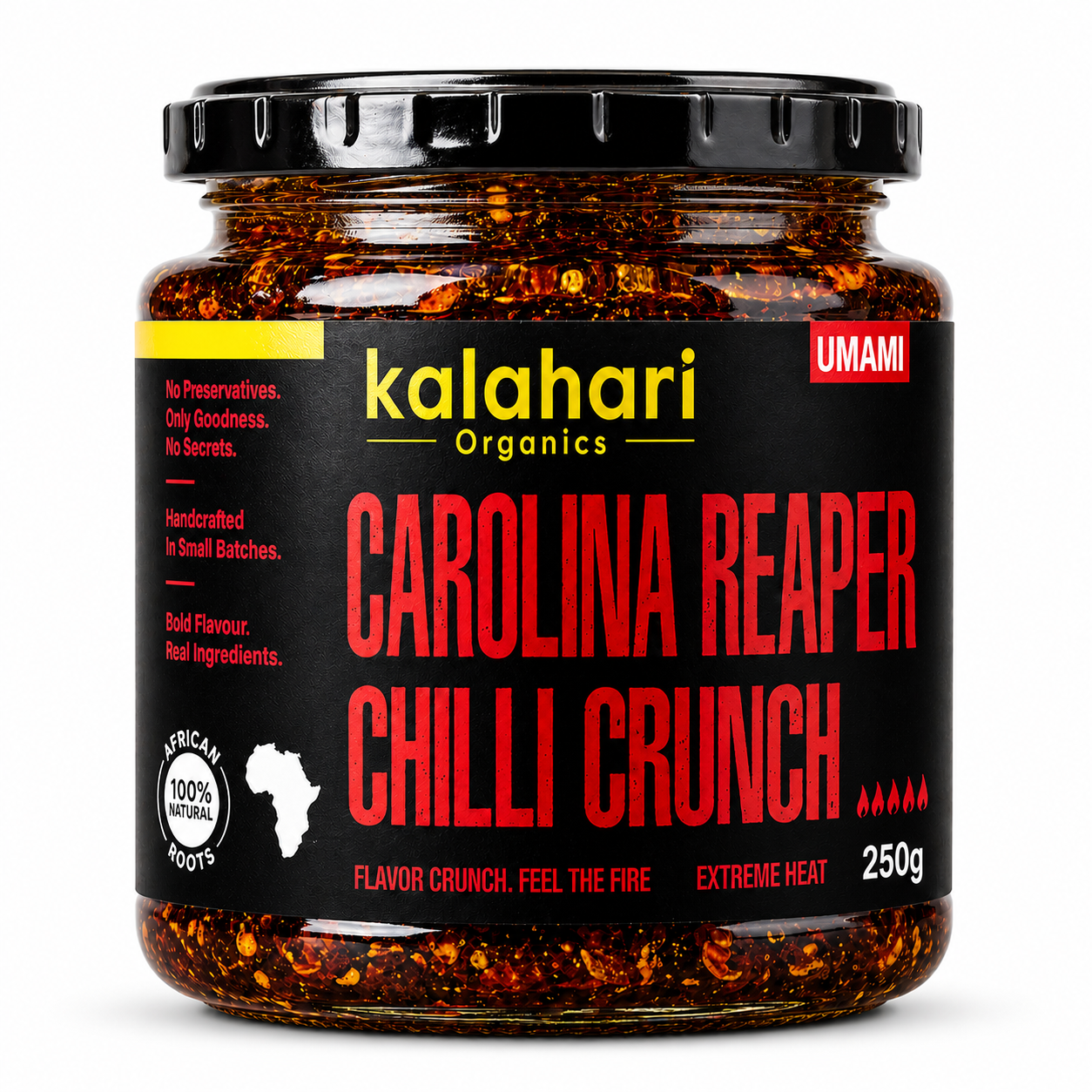 Kalahari Carolina Reaper Chilli Crunch Oil — 250g