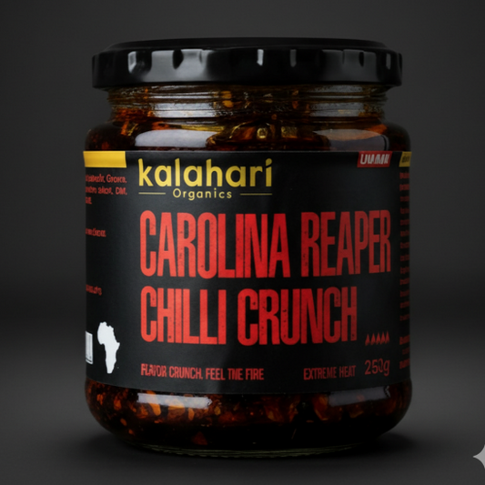Kalahari Carolina Reaper Chilli Crunch Oil - 250g Jar
