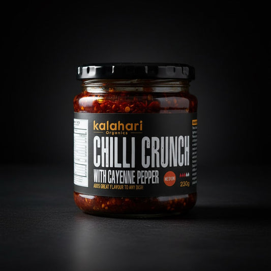 Kalahari Cayenne Chilli Crunch Oil - 250g Jar