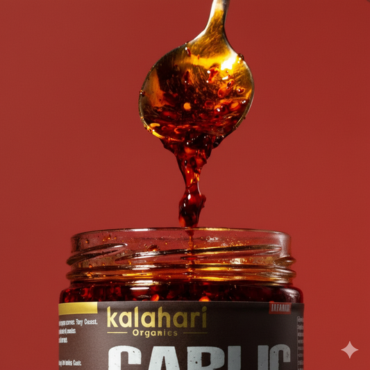 Kalahari Garlic Chilli Crunch Oil - 250g Jar
