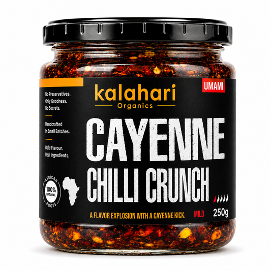 Kalahari Cayenne Chilli Crunch Oil — 250g