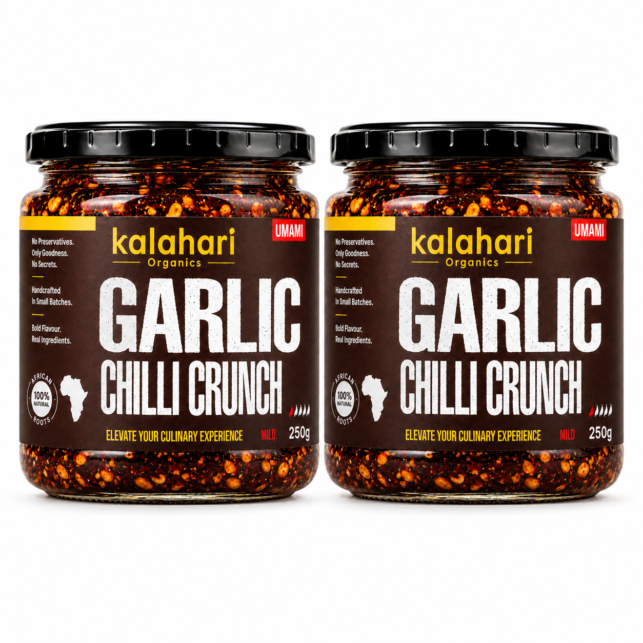 Kalahari Garlic Chilli Crunch Oil — 250g