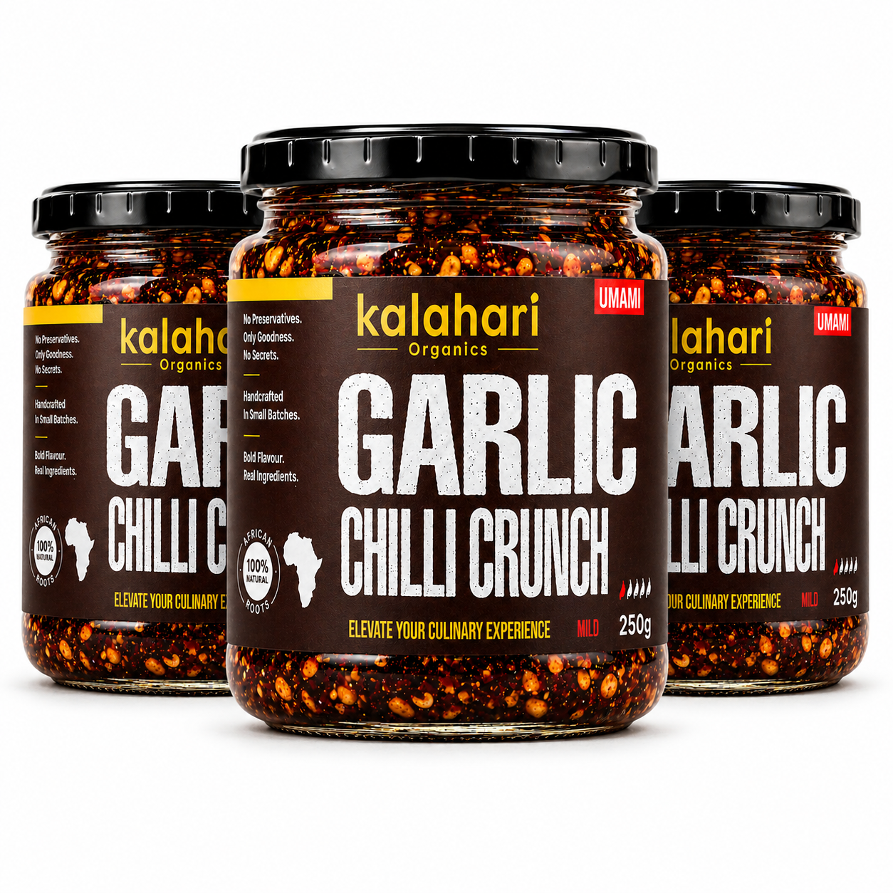 Kalahari Garlic Chilli Crunch Oil — 250g