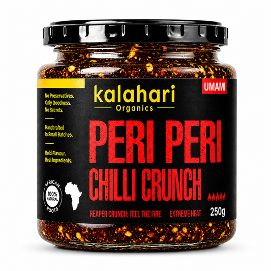 Kalahari Peri-Peri Chilli Crunch Oil - 250g Jar