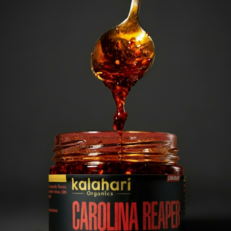 Kalahari Carolina Reaper Chilli Crunch Oil - 250g Jar