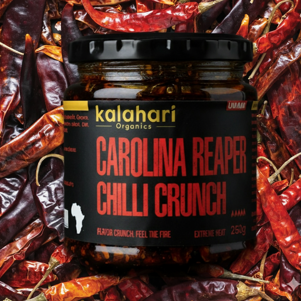 Kalahari Carolina Reaper Chilli Crunch Oil - 250g Jar