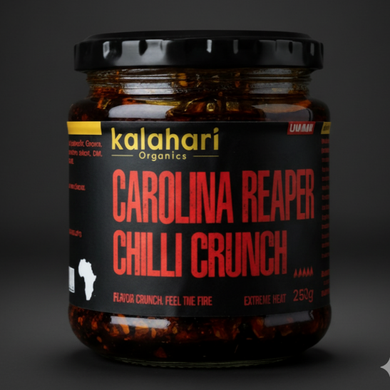 Kalahari Carolina Reaper Chilli Crunch Oil - 250g Jar