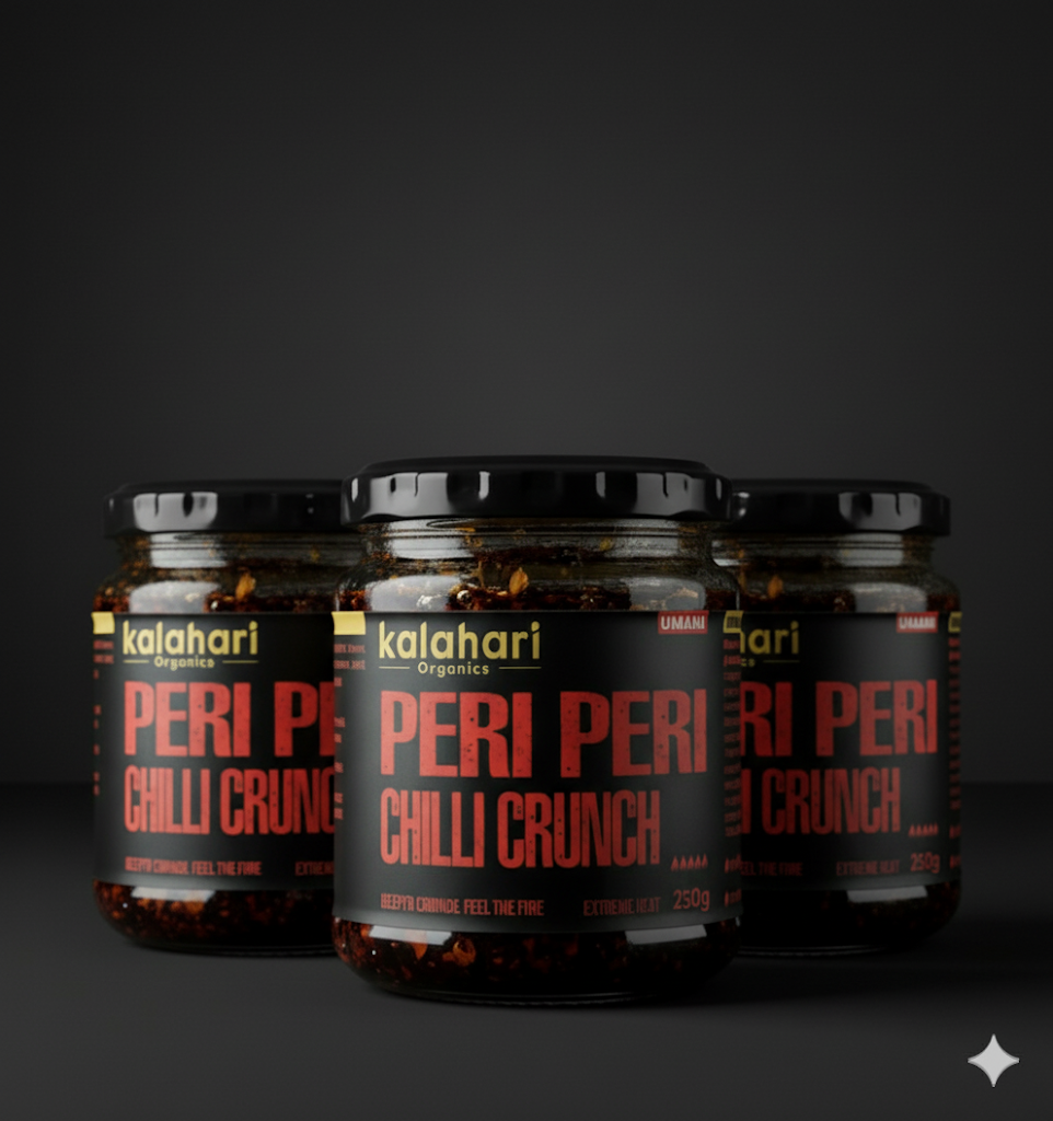 Kalahari Peri-Peri Chilli Crunch Oil - 250g Jar