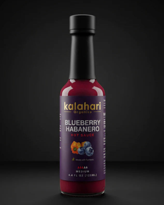 Kalahari Safari Sunrise Trio Hot Sauce Gift Set - 3x125ml  [Jalapeño Lime Yuzu, Blueberry Habanero]
