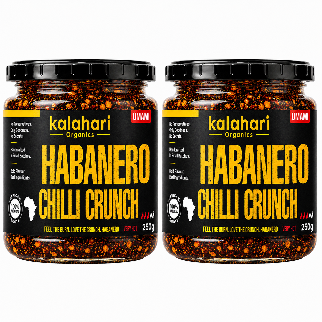 Kalahari Habanero Chilli Crunch Oil — 250g