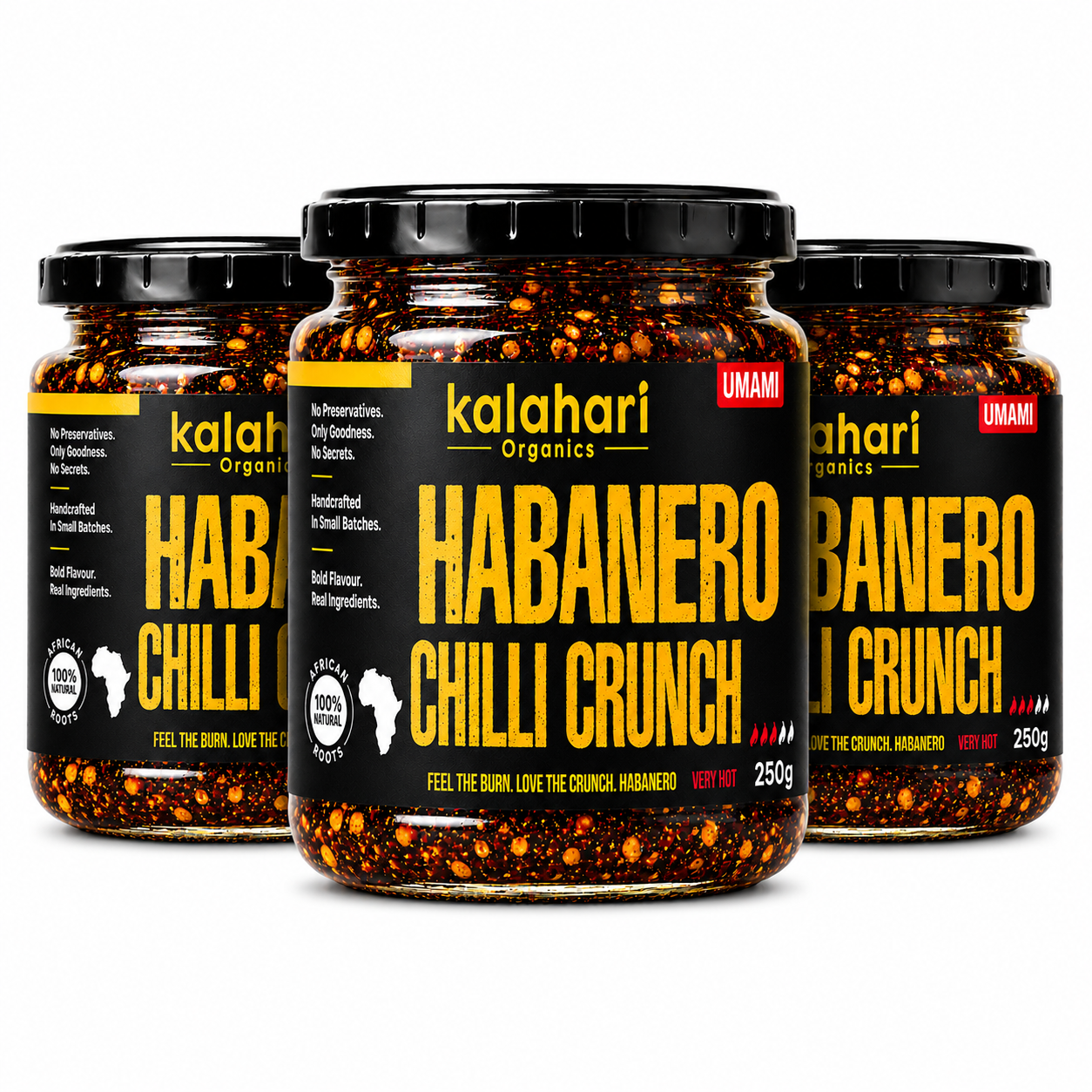 Kalahari Habanero Chilli Crunch Oil — 250g