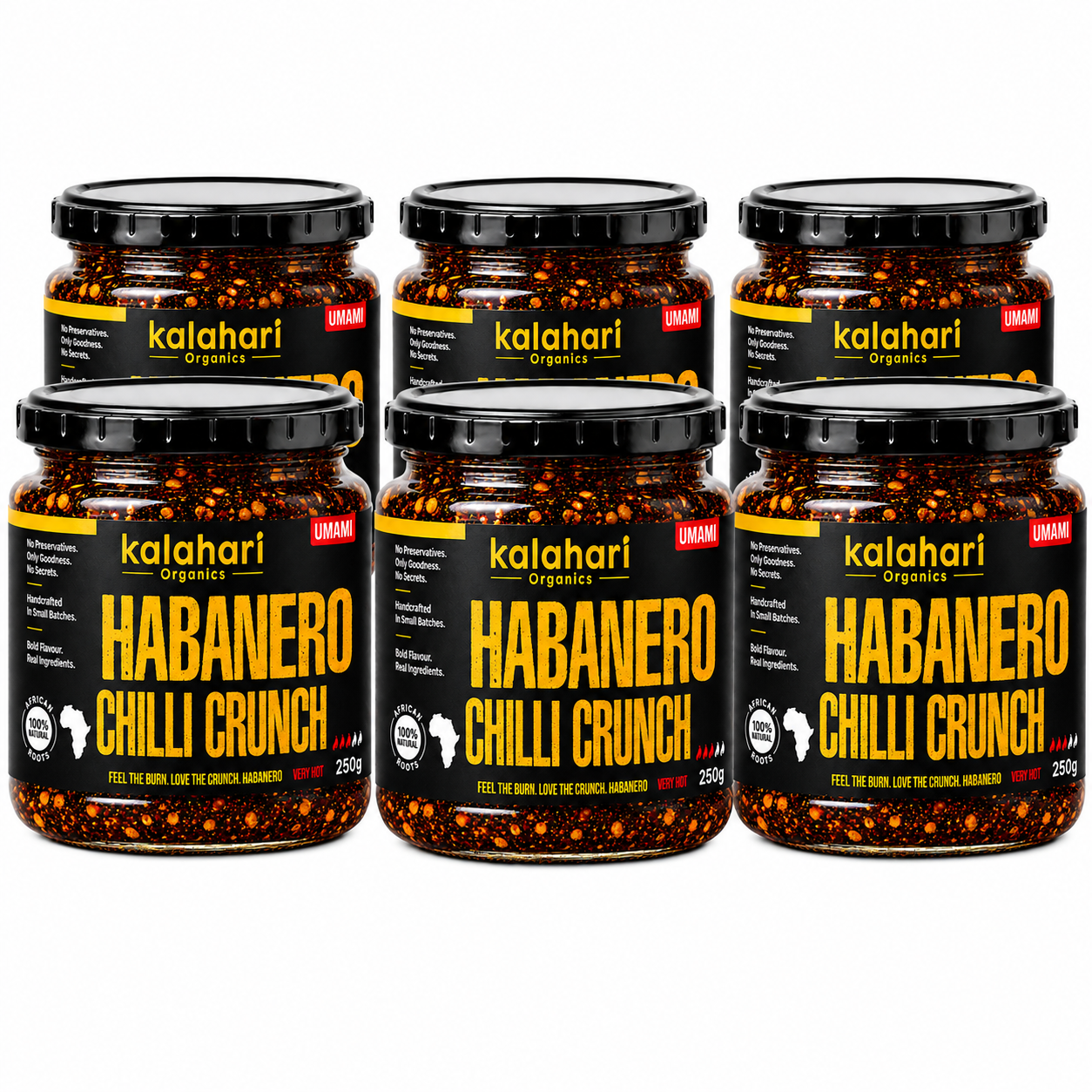 Kalahari Habanero Chilli Crunch Oil — 250g