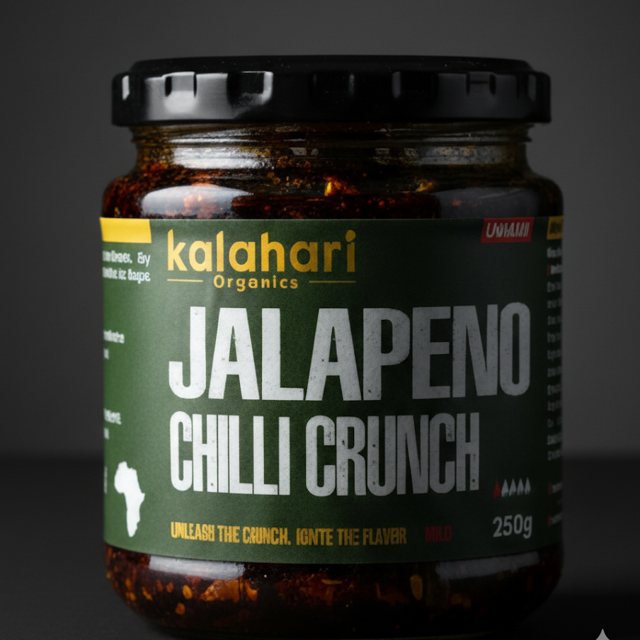 Kalahari Jalapeño Chilli Crunch Oil - 250g Jar