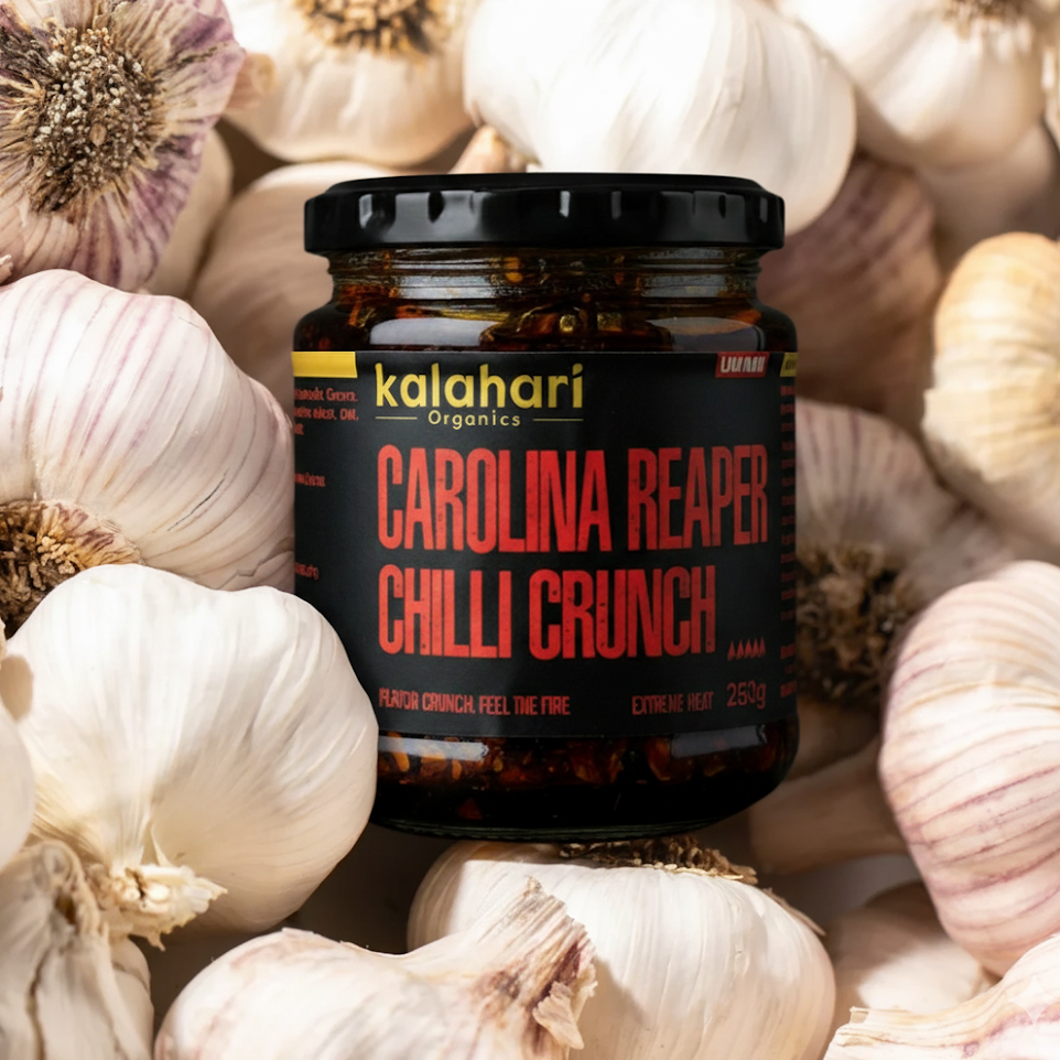 Kalahari Carolina Reaper Chilli Crunch Oil - 250g Jar