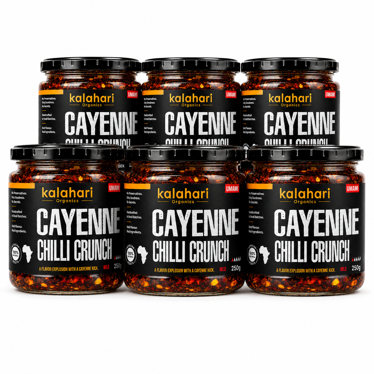 Kalahari Cayenne Chilli Crunch Oil — 250g
