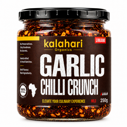 Kalahari Garlic Chilli Crunch Oil — 250g