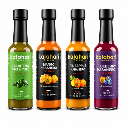 Kalahari Organics Hot Sauce Discovery 4-Pack