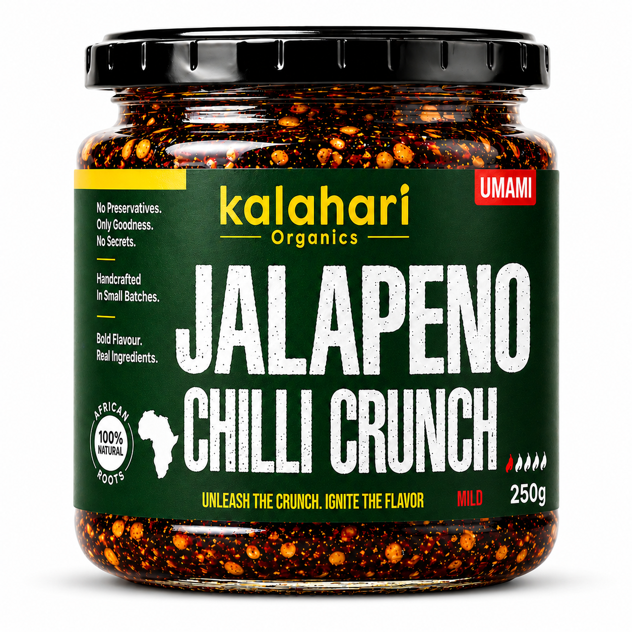 Kalahari Jalapeño Chilli Crunch Oil — 230g