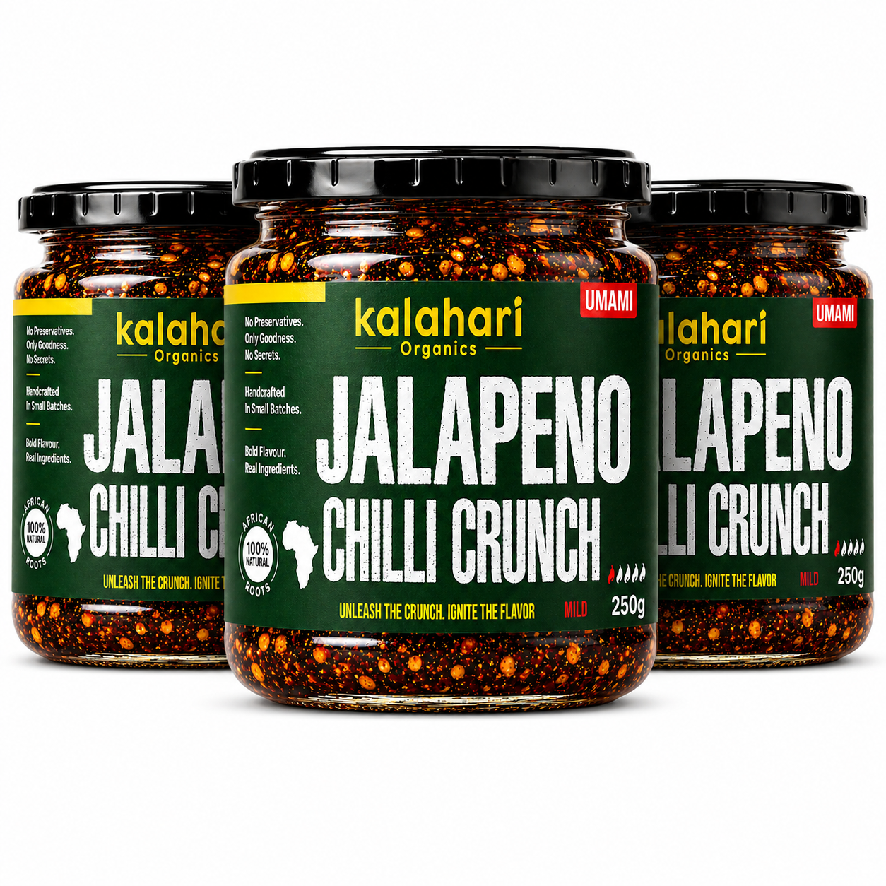 Kalahari Jalapeño Chilli Crunch Oil — 230g