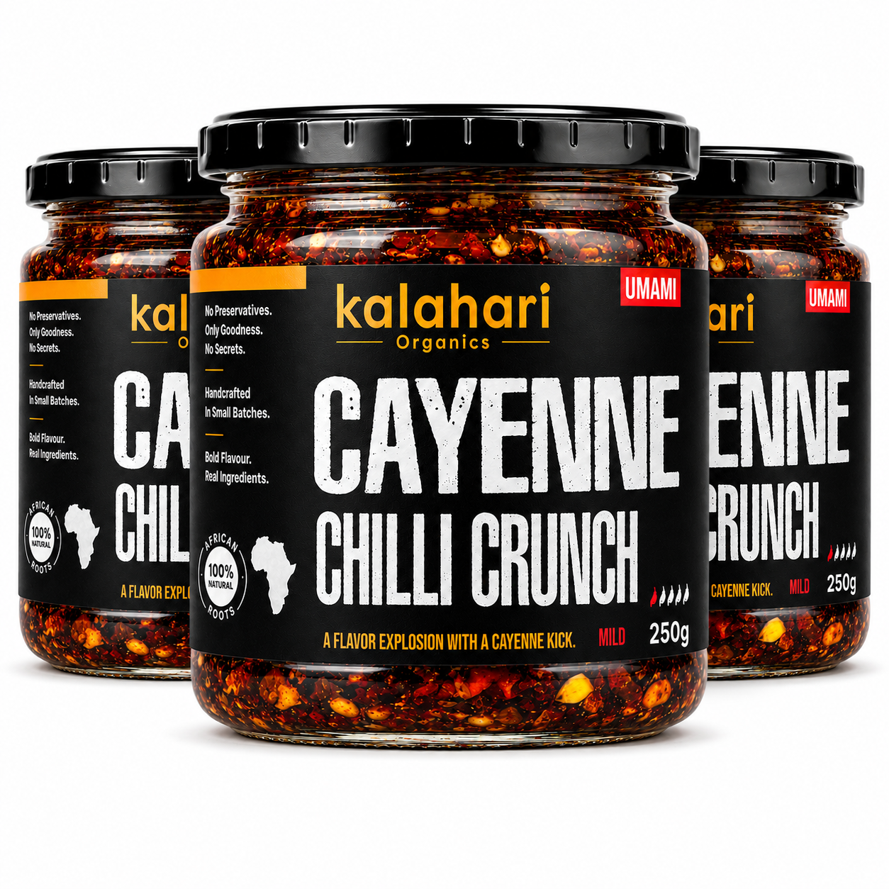 Kalahari Cayenne Chilli Crunch Oil — 250g