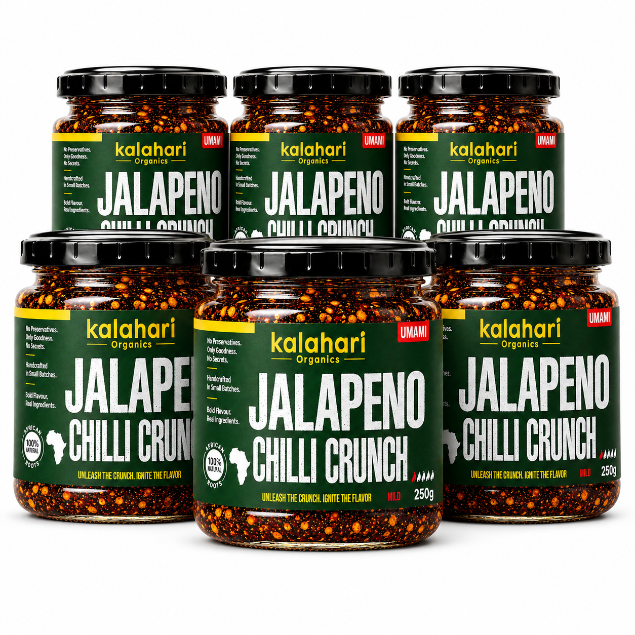 Kalahari Jalapeño Chilli Crunch Oil — 230g