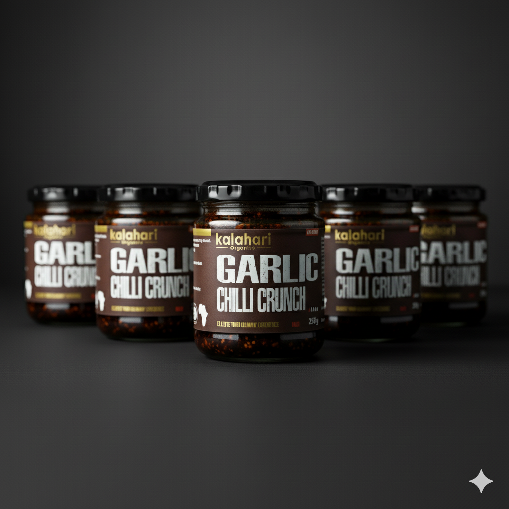 Kalahari Garlic Chilli Crunch Oil - 250g Jar