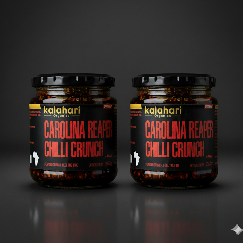 Kalahari Carolina Reaper Chilli Crunch Oil - 250g Jar