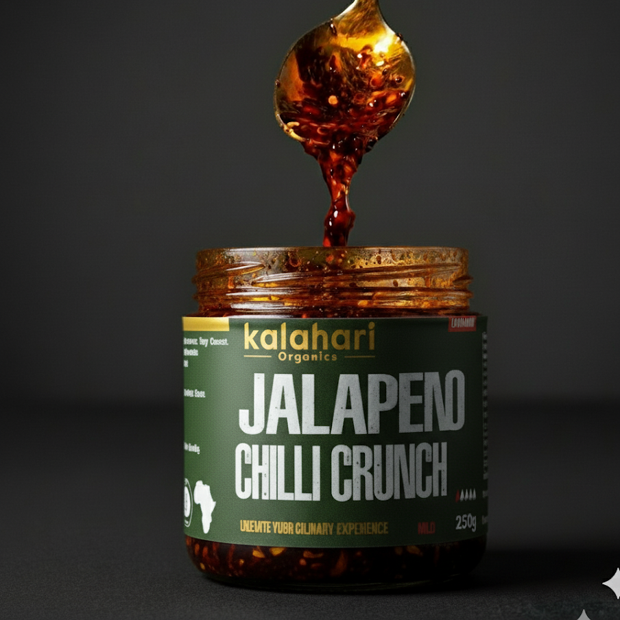 Kalahari Jalapeño Chilli Crunch Oil - 250g Jar