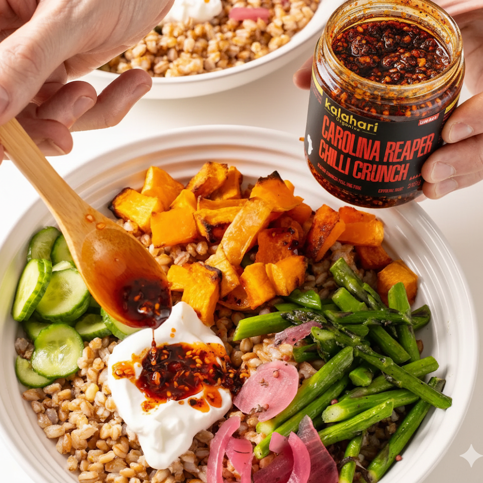 Kalahari Carolina Reaper Chilli Crunch Oil - 250g Jar