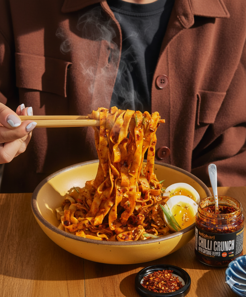 Kalahari Crunch Starter Trio Chilli Crunch Oil Gift Set - 3x250g Variety Pack (Garlic, Jalapeño, Cayenne]