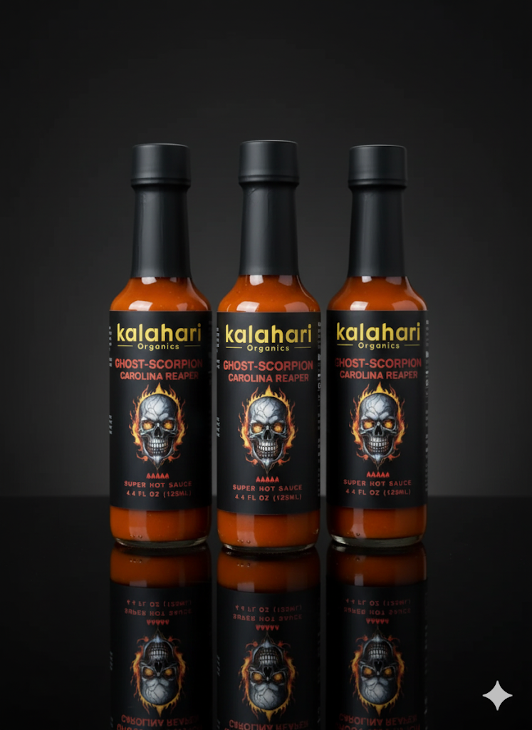Kalahari Trinity | Ghost Scorpion Reaper Super-Hot Sauce -125ml